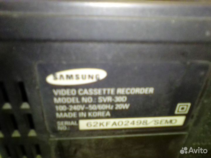 Видеомагнитофон samsung