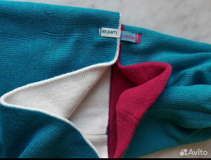 Двухсторонний комплект шапка + снуд