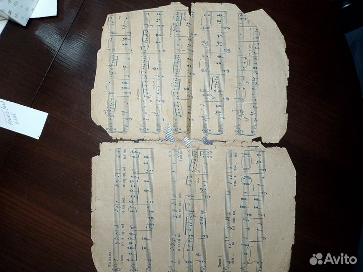 Антикварный нотный буклет Лунный вальс, к/ф Цирк