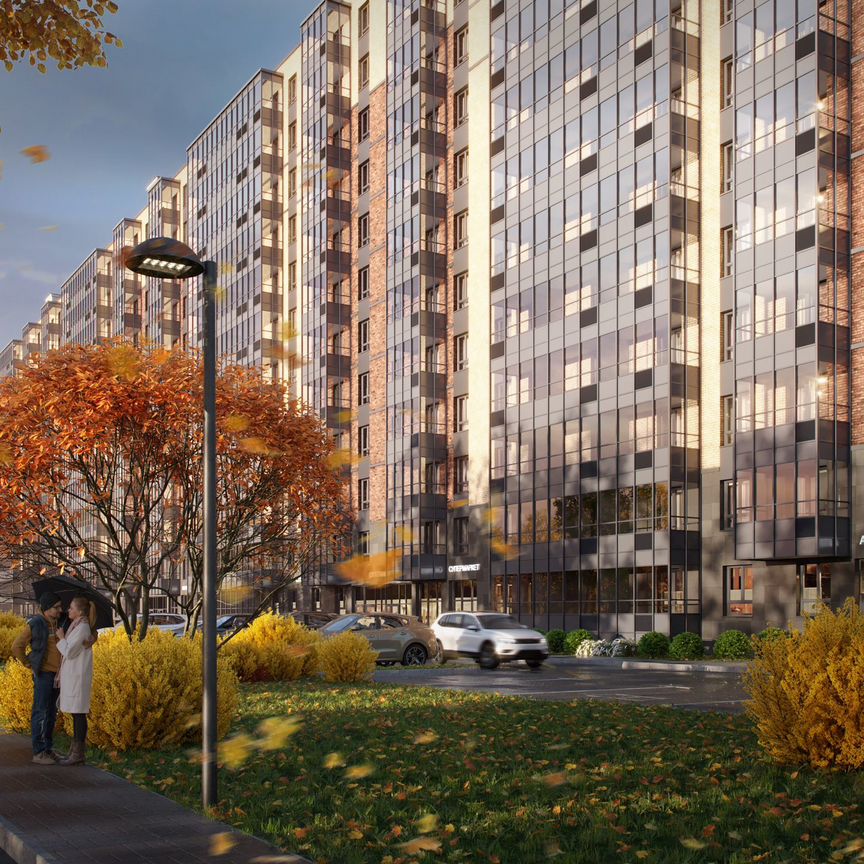 1-к. квартира, 39,3 м², 4/12 эт.