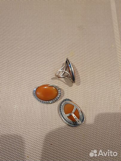 Комплект с сердоликом брюс