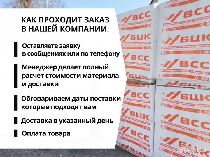 Газобетонный блок бцк