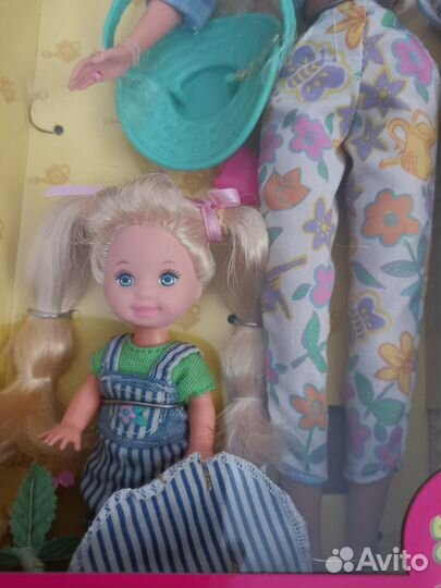 Кукла barbie and Kelly Gardener fun