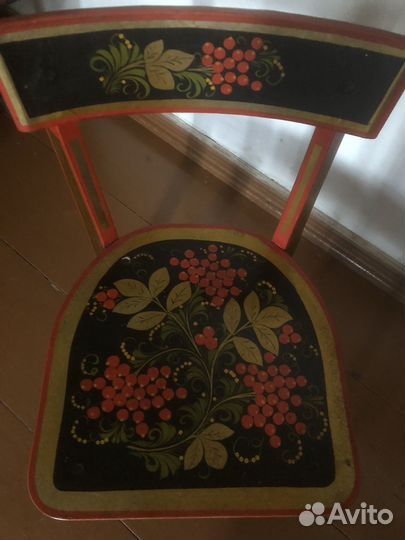 Детский стульчик Хохлома