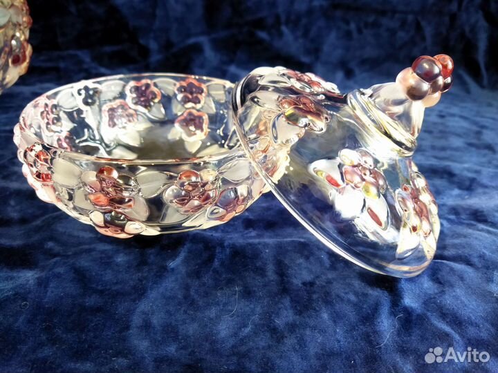 Салатник ваза конфетница блюдо Carmen Walter Glass