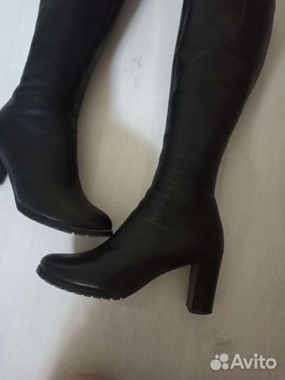 Сапоги демисезон натуральная кожа 37 р
