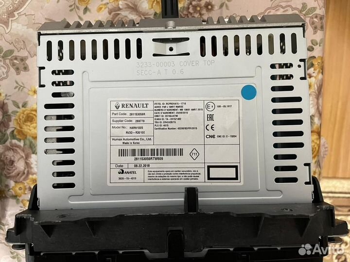 Магнитола renault kaptur