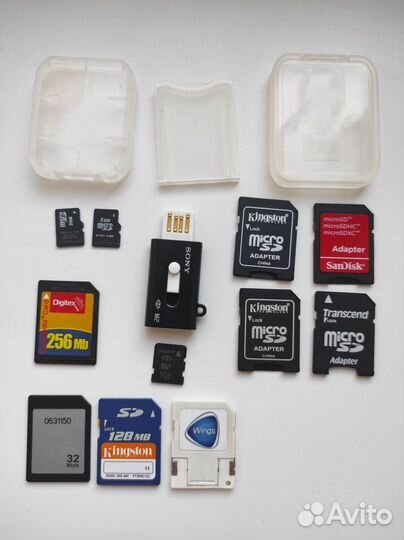 Карты памяти, адаптеры, кейсы