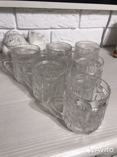 Кружки хрустальные