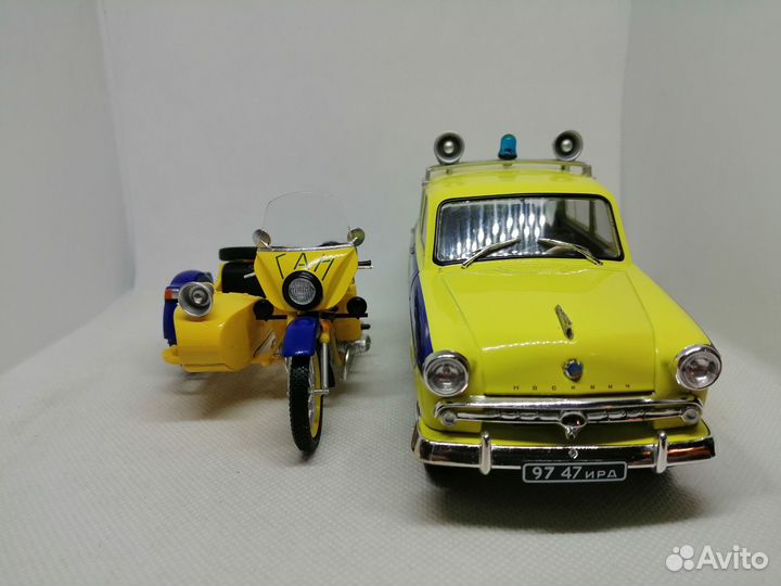 Модель Москвич-407 «Милиция» в масштабе 1:24
