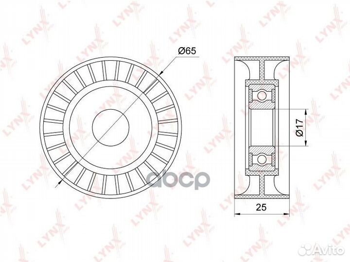 Ролик натяжной приводного ремня PB5202 lynxauto