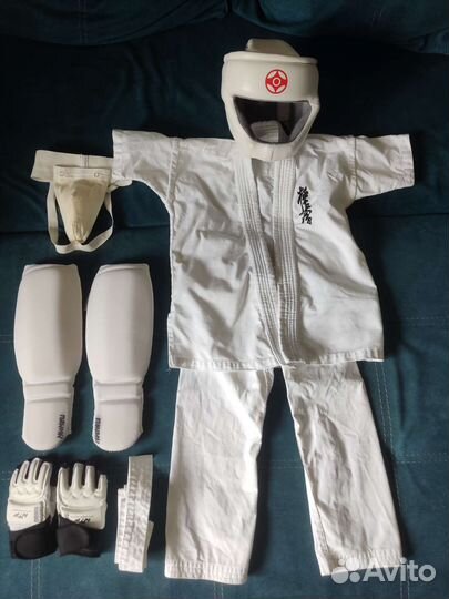 Комплект для каратэ детское 110 р. с защитой