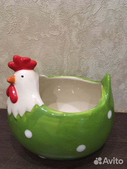 Ваза курочка- петушок для яиц