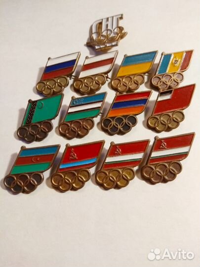 Значки. Сборная снг. Барселона. 1992 год