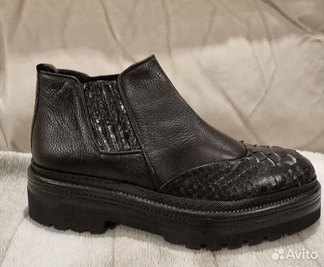 Ботинки с питоном Турция