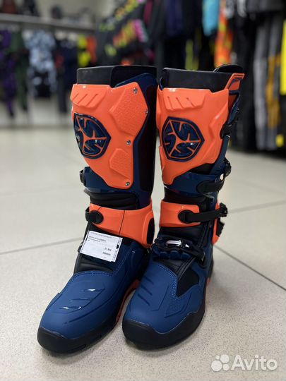 Ботинки,Scoyco,MBM004, сине-оранжевый