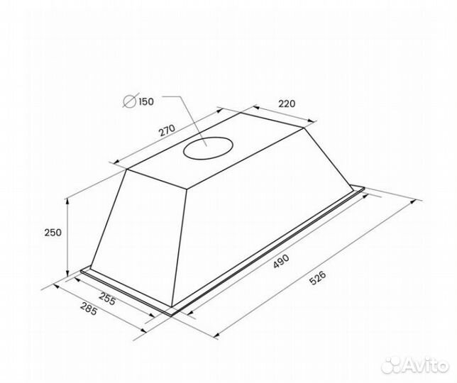 Вытяжка встраиваемая Kuppersberg inlinea 52 X