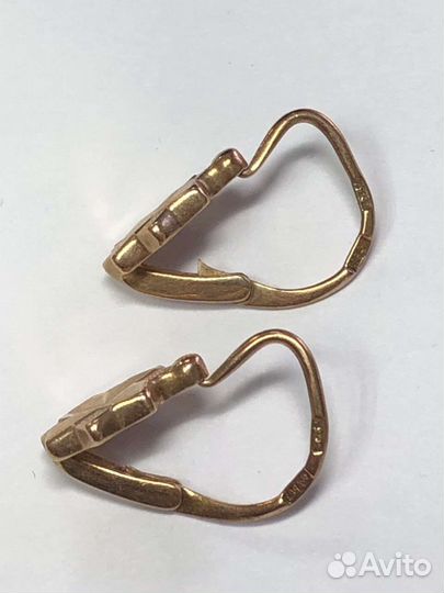 Золотые серьги 583 пробы