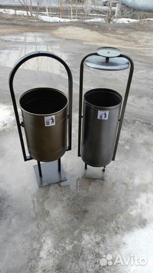 Урны с крышкой и пепельнице, доставка - бесплатная