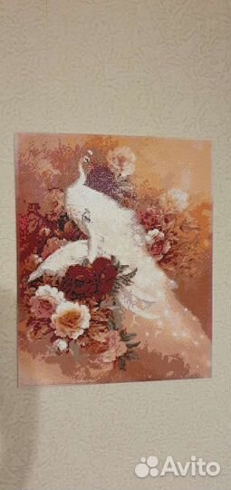 Картина из алмазной мозайки готовая. Ручная работа