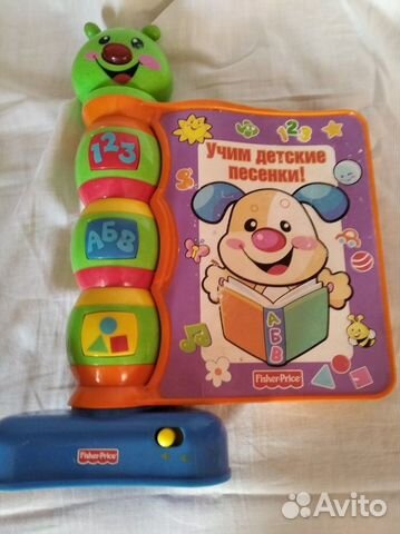 Книжка с песнями и сортер горшочек fisher price