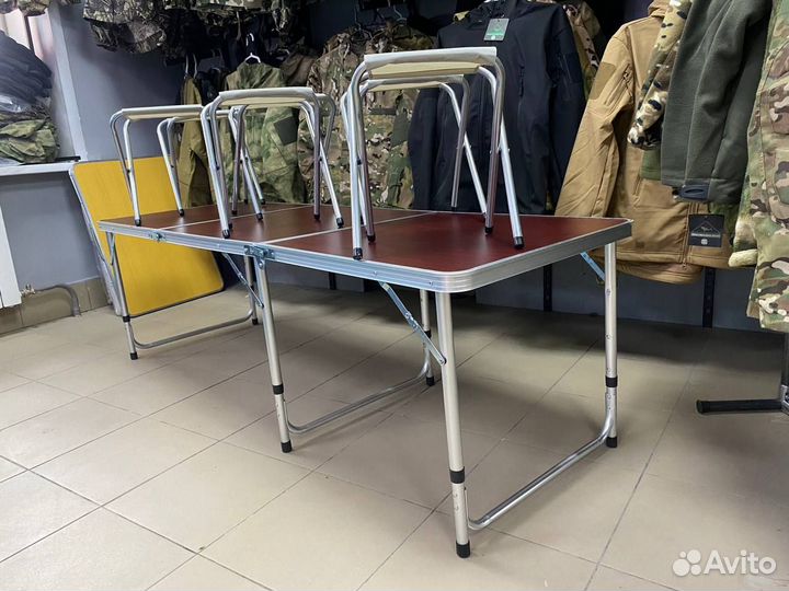 Стол складной 6 стульев