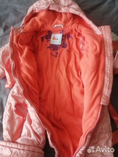 Детский демисезонный комбинезон на девочку