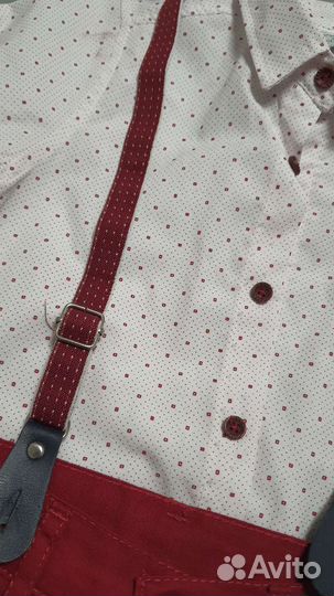 Комплект на мальчика рубашка брюки подтяжки