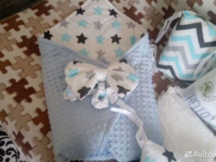 Бортики,одеяло,простынь