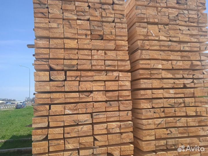 Доска обрезная 50х150 мм, сосна, 1 сорт