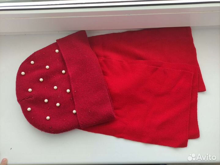 Комплект женский шапка и шарф