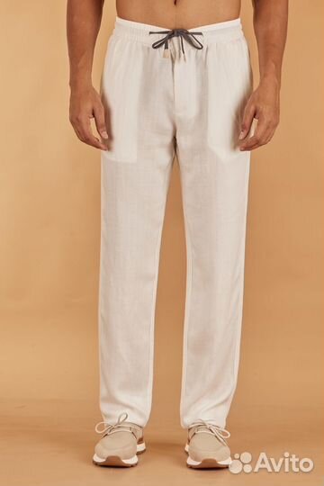 Летние брюки Eleventy из шёлка и льна