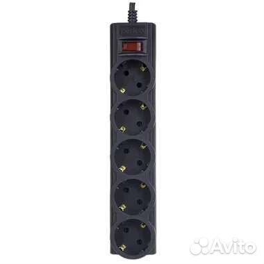 Cетевой фильтр 5 гнёзд 3 метра 2200 Вт