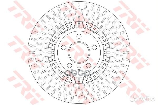 Диск тормозной перед DF6216 TRW