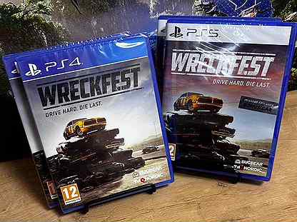 Диск для Ps4/Ps5 Wreckfest новый