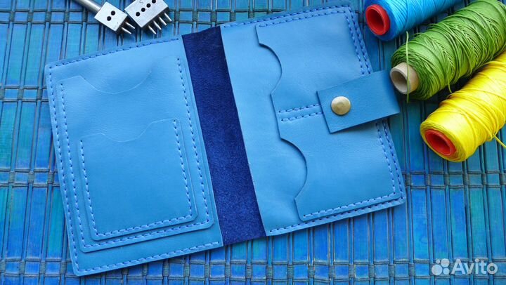 Обложка на документы натуральная кожа