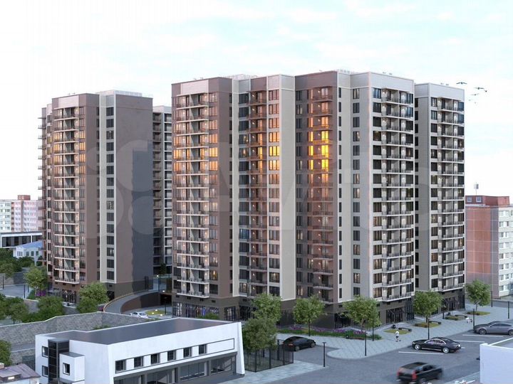 3-к. квартира, 99,9 м², 12/16 эт.