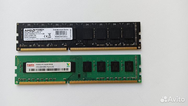 Оперативная память DDR3 16GB 1600 (2x8GB)
