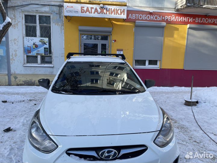 Багажник на крышу hyundai solaris 
