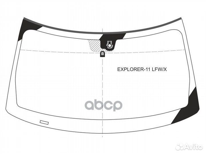 Стекло лобовое + дд ford explorer 11-19 explore