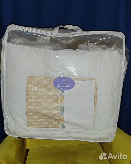 Бортики, одеяло, подушка, постельное lappetti