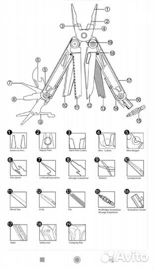Мультитул daicamping dl12. Новый
