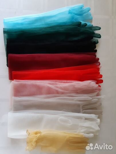 Перчатки тюль,фатин,гирюр,атлас