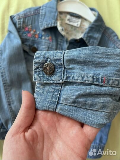 Джинсовая куртка доя девочки 98+