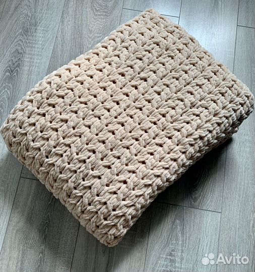 Плед вязаный