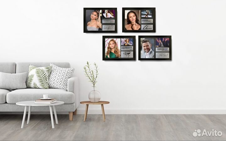 Брайан Крэнстон автограф на металле в рамке