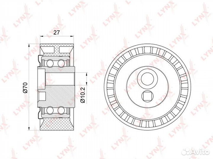 Ролик ремня приводного PSA berlingopartner 98- LYN