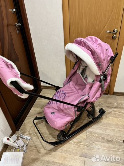 Детские санки коляска