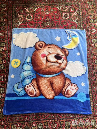 Плед детский плюшевый