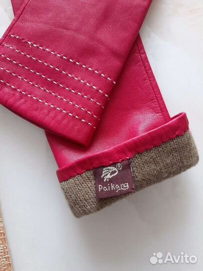 Перчатки женские кожаные рвзмер 7,5